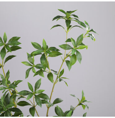 Japanese Artificial Pieris Tree with Green Leaves for Home Decor