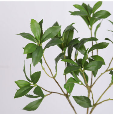 Japanese Artificial Pieris Tree with Green Leaves for Home Decor