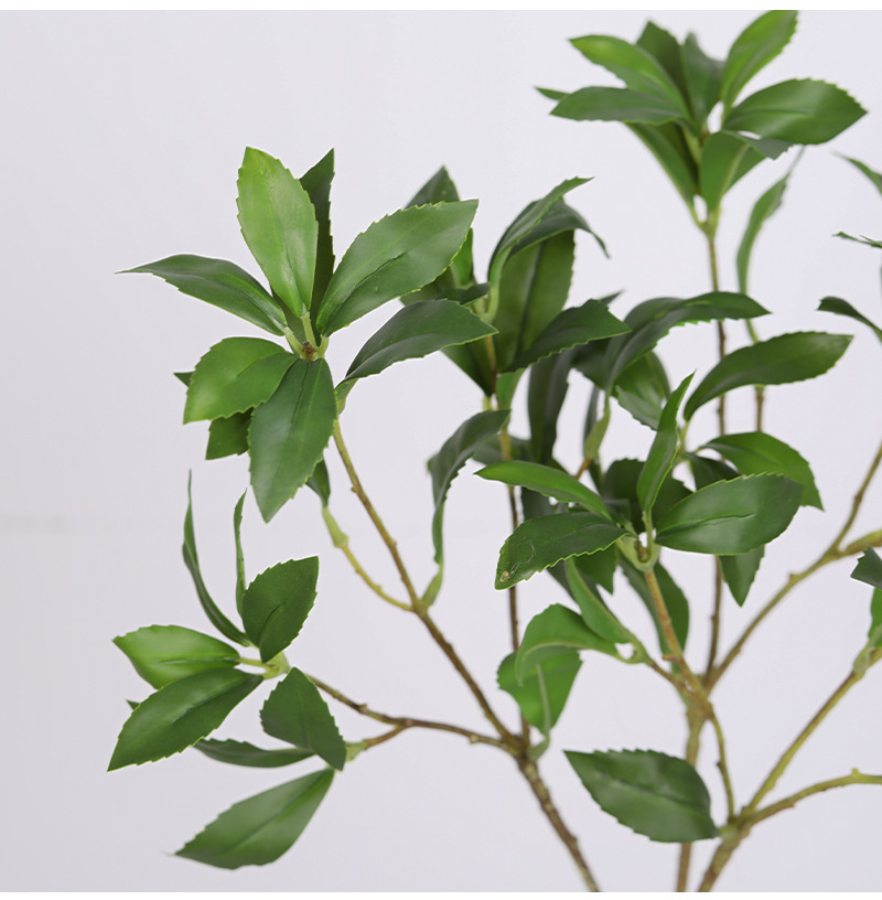 Japanese Artificial Pieris Tree with Green Leaves for Home Decor
