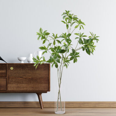 Japanese Artificial Pieris Tree with Green Leaves for Home Decor