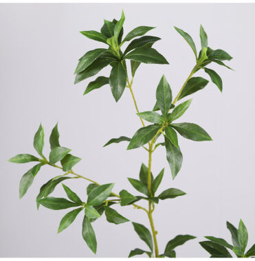 Japanese Artificial Pieris Tree with Green Leaves for Home Decor