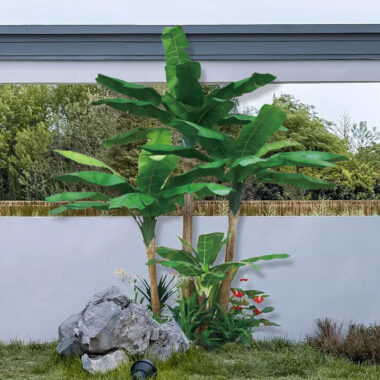 High Simulation Artificial Banana Tree Indoor Potted Decoration
