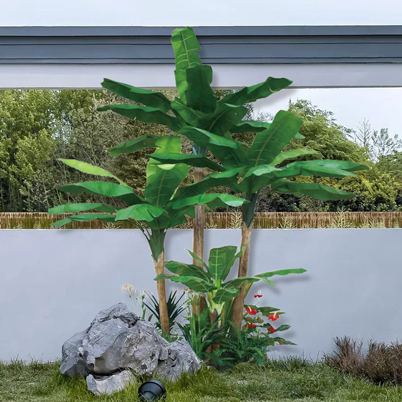 High Simulation Artificial Banana Tree Indoor Potted Decoration