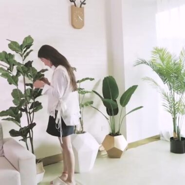 High Simulation Artificial Banana Tree Indoor Potted Decoration
