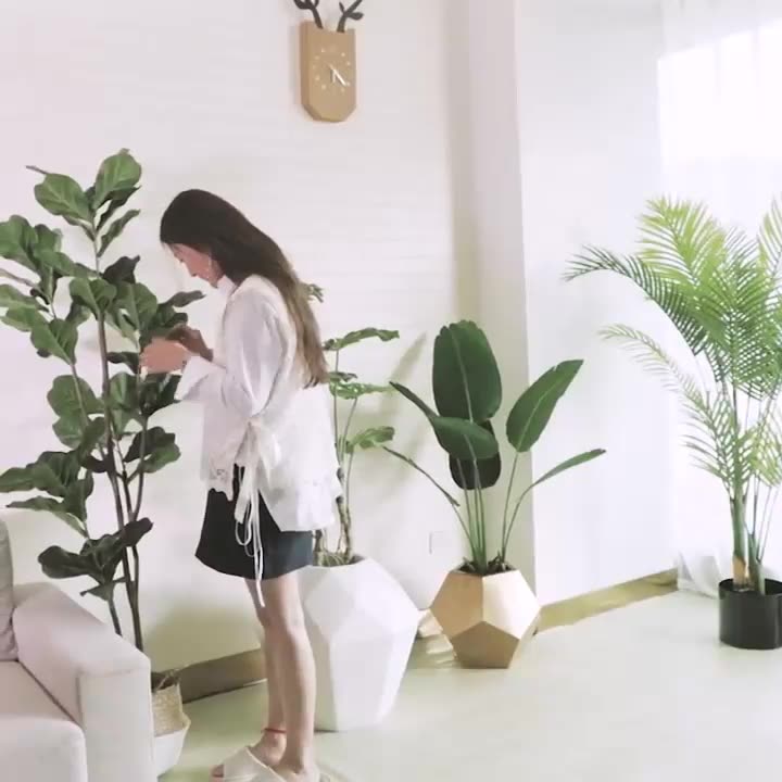 High Simulation Artificial Banana Tree Indoor Potted Decoration