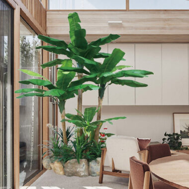 High Simulation Artificial Banana Tree Indoor Potted Decoration