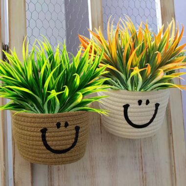 Outdoor Artificial Hanging Spider Plant Bundle with Sword Leaves