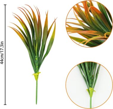 Durable and lifelike artificial hanging spider plant bundle featuring realistic sword-shaped leaves, ideal for outdoor and indoor green decoration without maintenance.

